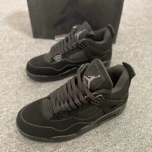 New Men's Air Jordan 4 Retro “Black Cat”